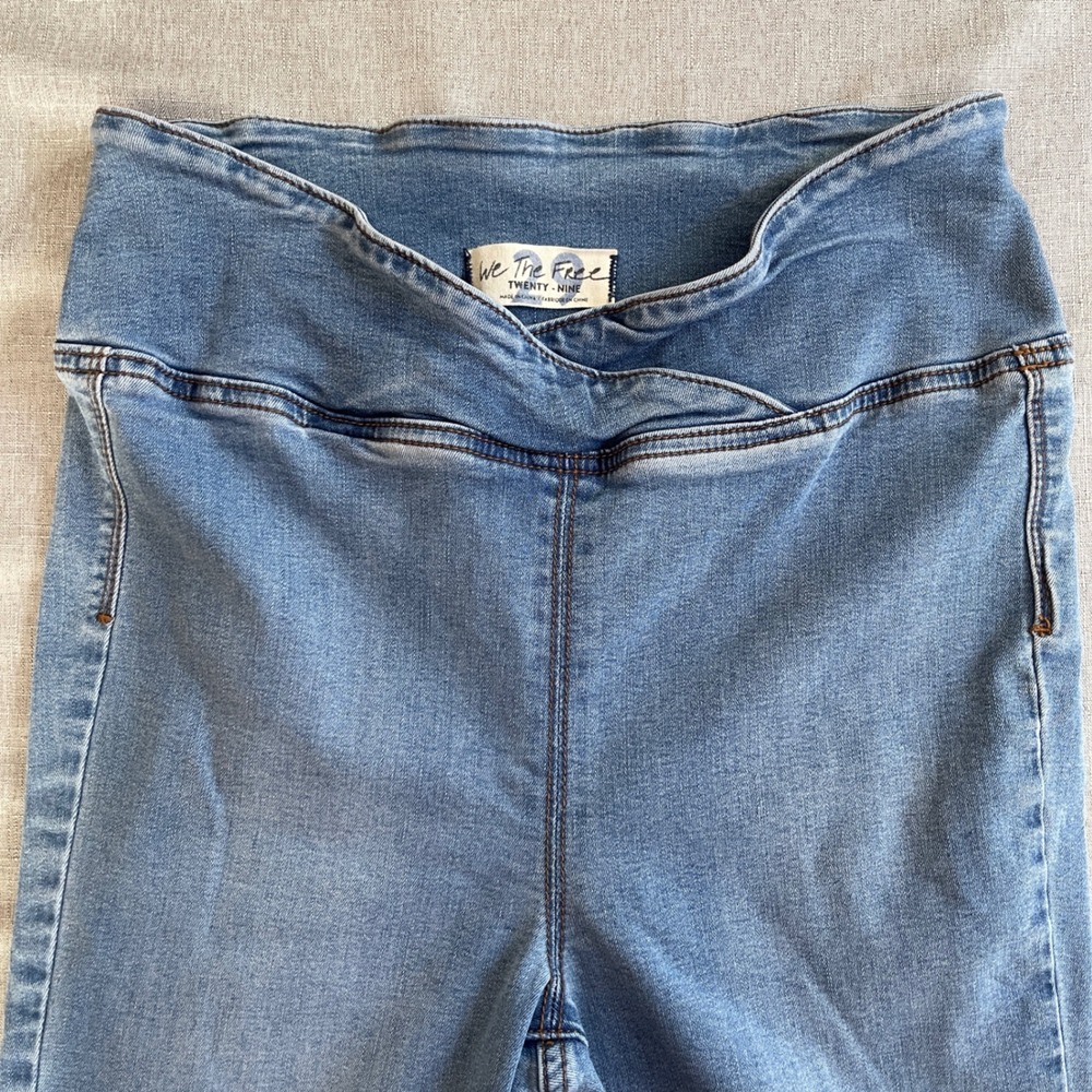 Free People We The Free Venice Beach Flare High Rise Crossover Jeans Womens 29 - Picture 13 of 16